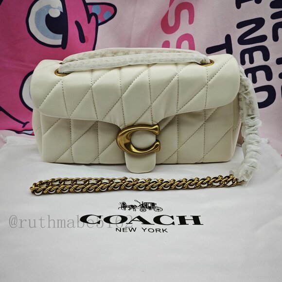 tabby Coach shoulder bag 26 with quilting - Picture 1 of 16